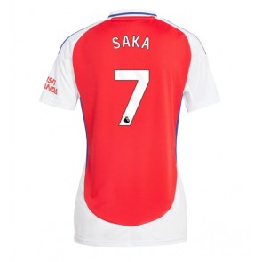 Arsenal Bukayo Saka #7 Dámské Domácí Dres 2024-25 Krátký Rukáv